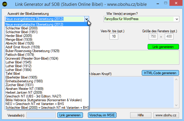 Bibel-Übersetzungen