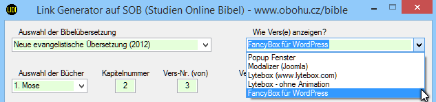 Wie Vers(e) anzeigen