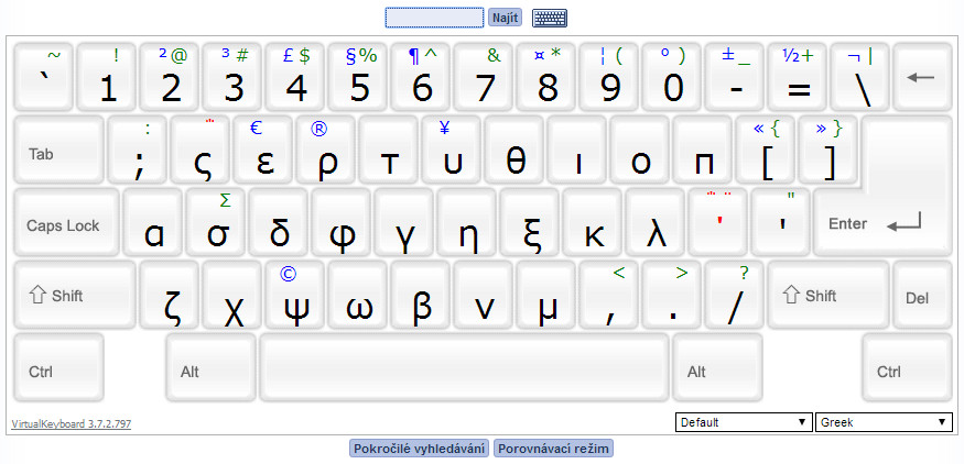 Virtuální klávesnice
